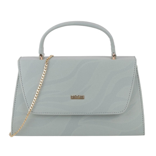 Mochi Women Light Green Satchel Bag - SaumyasStore