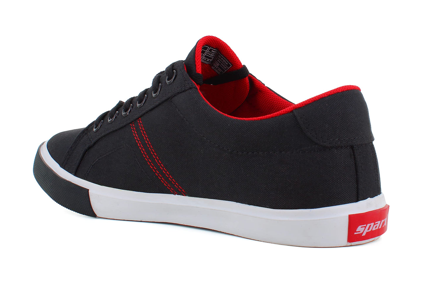 Sparx Mens BlackRed Casual Shoe - SaumyasStore