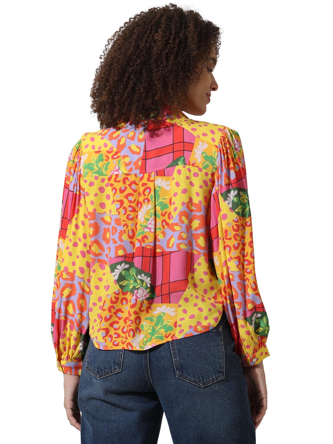 ONLY Women's Relaxed Fit Shirt (15334402-Fuchsia Pink_Fuchsia - SaumyasStore