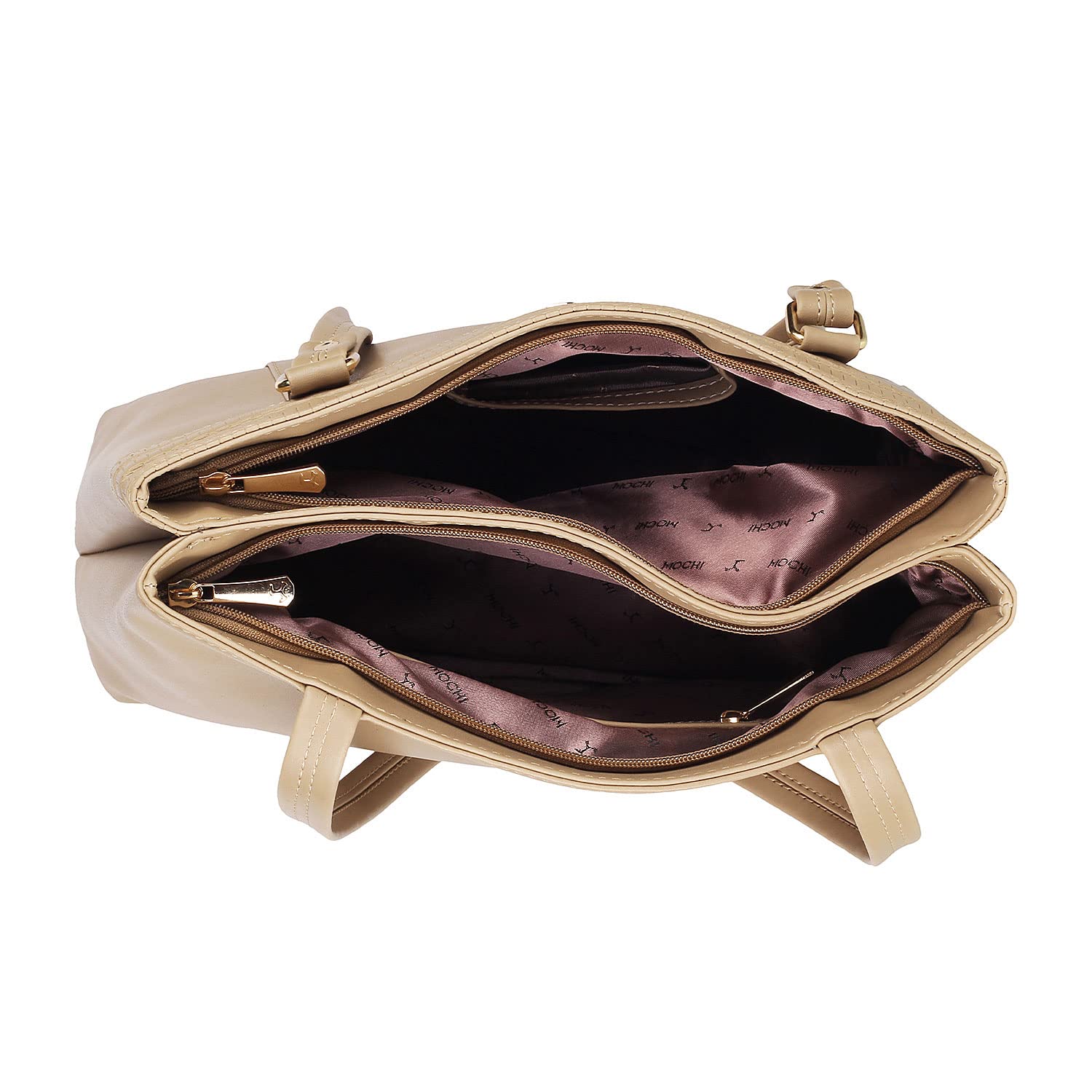 Mochi Women Beige Shoulder Bag - SaumyasStore