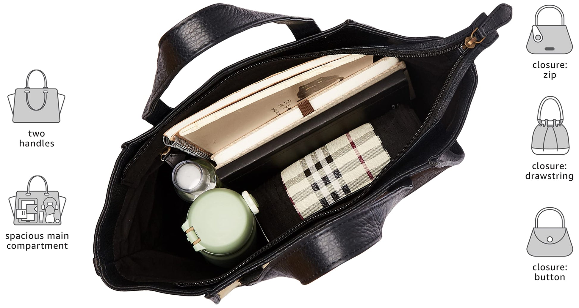 Woodland Women's Handbag (Black) - SaumyasStore