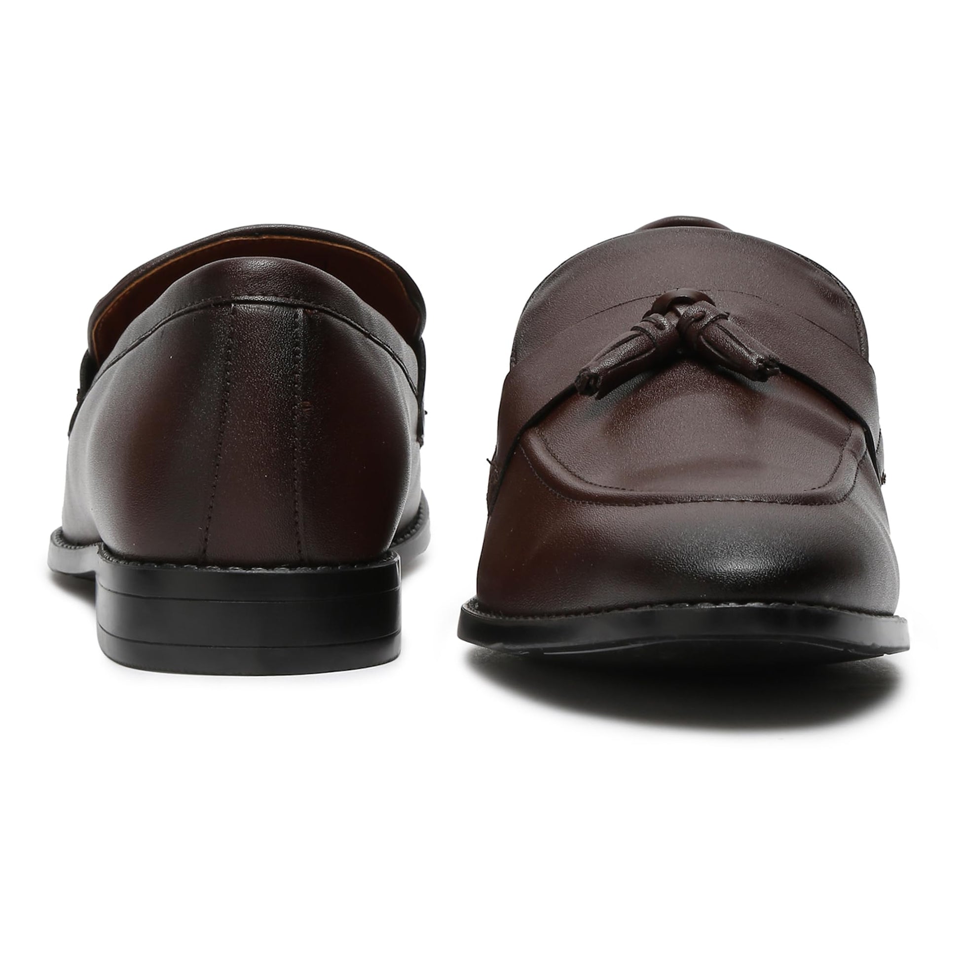 LOUIS STITCH Men's Brunette Brown Shoes Tassel Style Comfortable Moccasins for Men - SaumyasStore