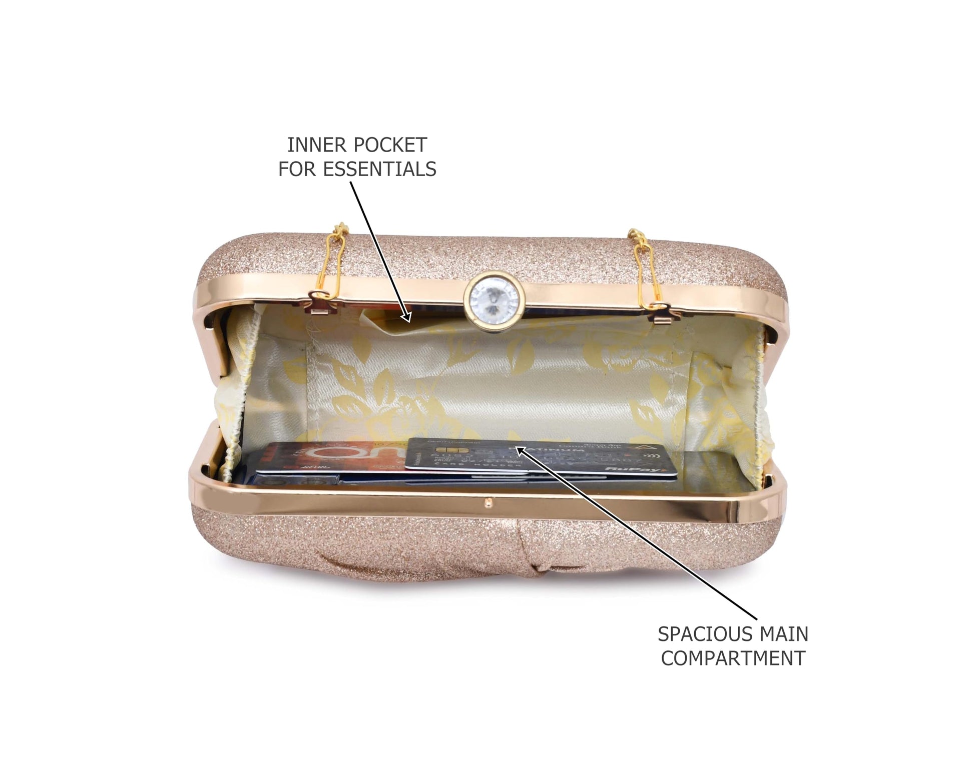 For The Beautiful You Women's Clutch (Gu-Mu) (Peach) - SaumyasStore