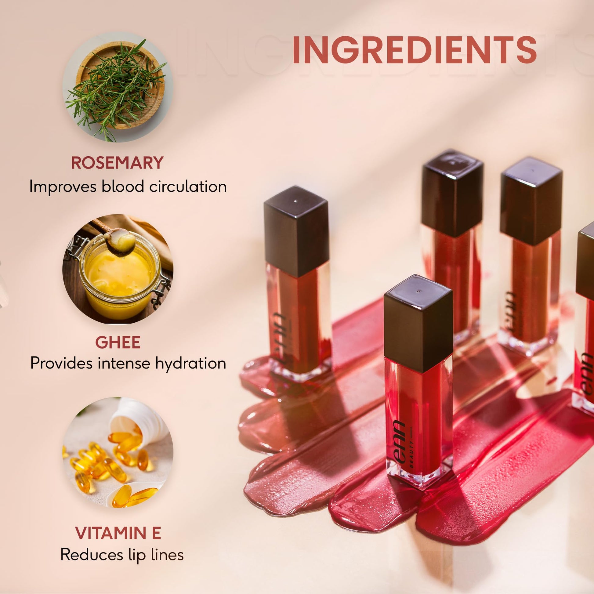 Enn Beauty Semi Matte Pink Liquid Lipstick, Long Lasting Waterproof Non Transfer Smudge Proof, Coral Cooler - 1.5ml - SaumyasStore