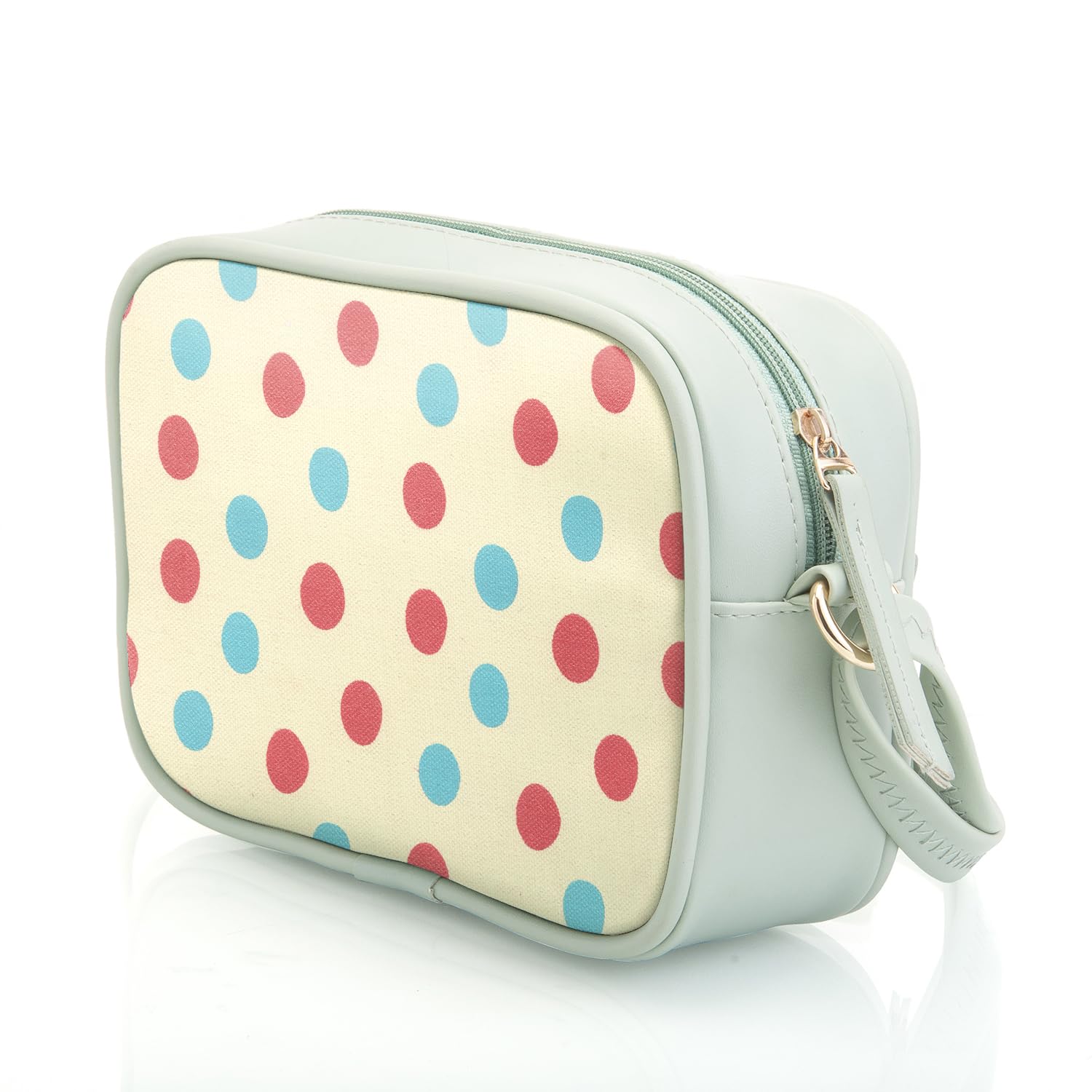 SACCI MUCCI Boxy Shoulder Sling Crossbody Bag for Women, Stylish Sling Bag For Girls, Ladies Purse, Shoulder Bag, Gift for Girls - Cute Polka (Mint Green) - SaumyasStore