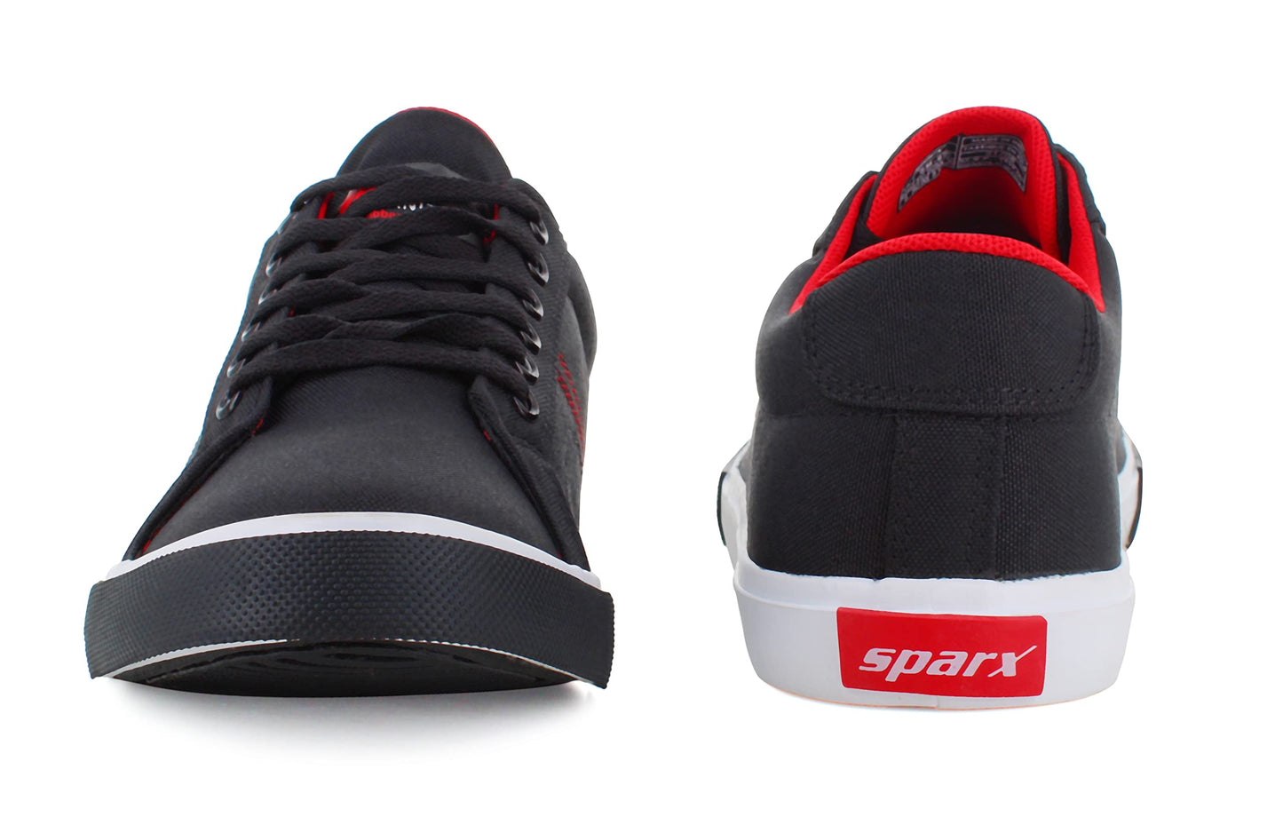 Sparx Mens BlackRed Casual Shoe - SaumyasStore
