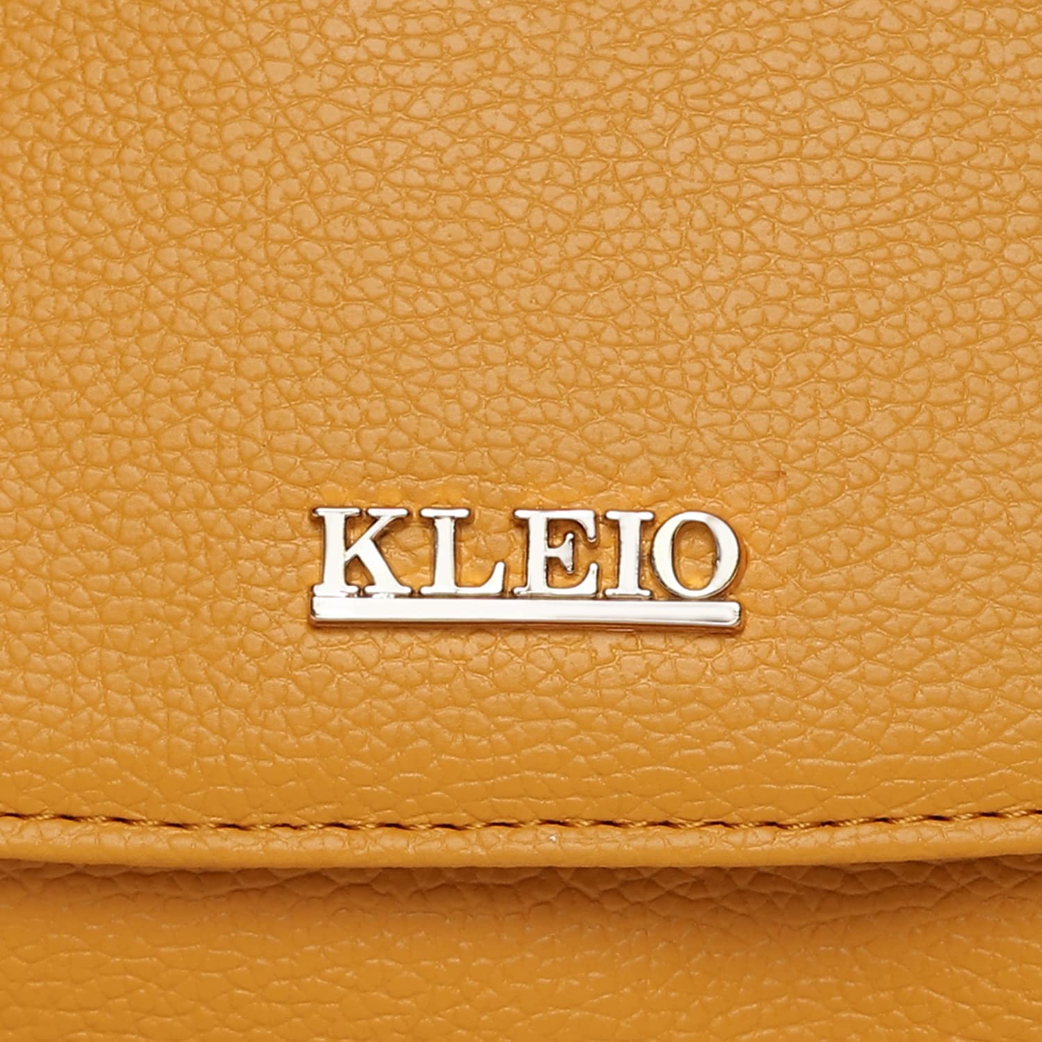 KLEIO Leather Side Sling Bag (Mustard) for Women with Adjustable Shoulder Strap & Magnetic Flap Closure | Short Strap Crossbody Bag for Girls to use Everyday in Formal and Casual Setting - SaumyasStore