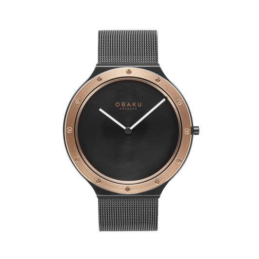 Obaku Analog Black Dial Men's Watch - SaumyasStore
