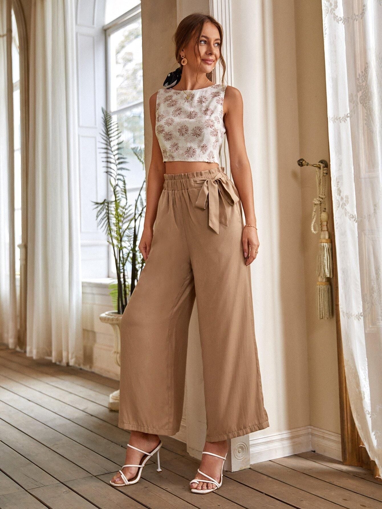 AAHWAN Style Back Printed Crop Top For Women's - SaumyasStore