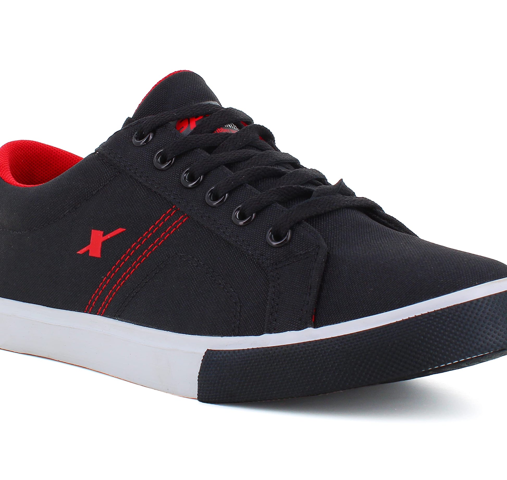 Sparx Mens BlackRed Casual Shoe - SaumyasStore