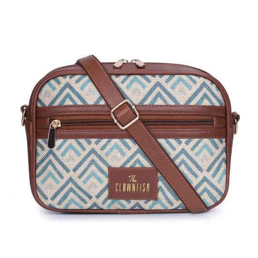 THE CLOWNFISH Nyra Polyester Crossbody Sling Bag For Women Casual Party Bag Purse With Adjustable Shoulder Strap., White - SaumyasStore