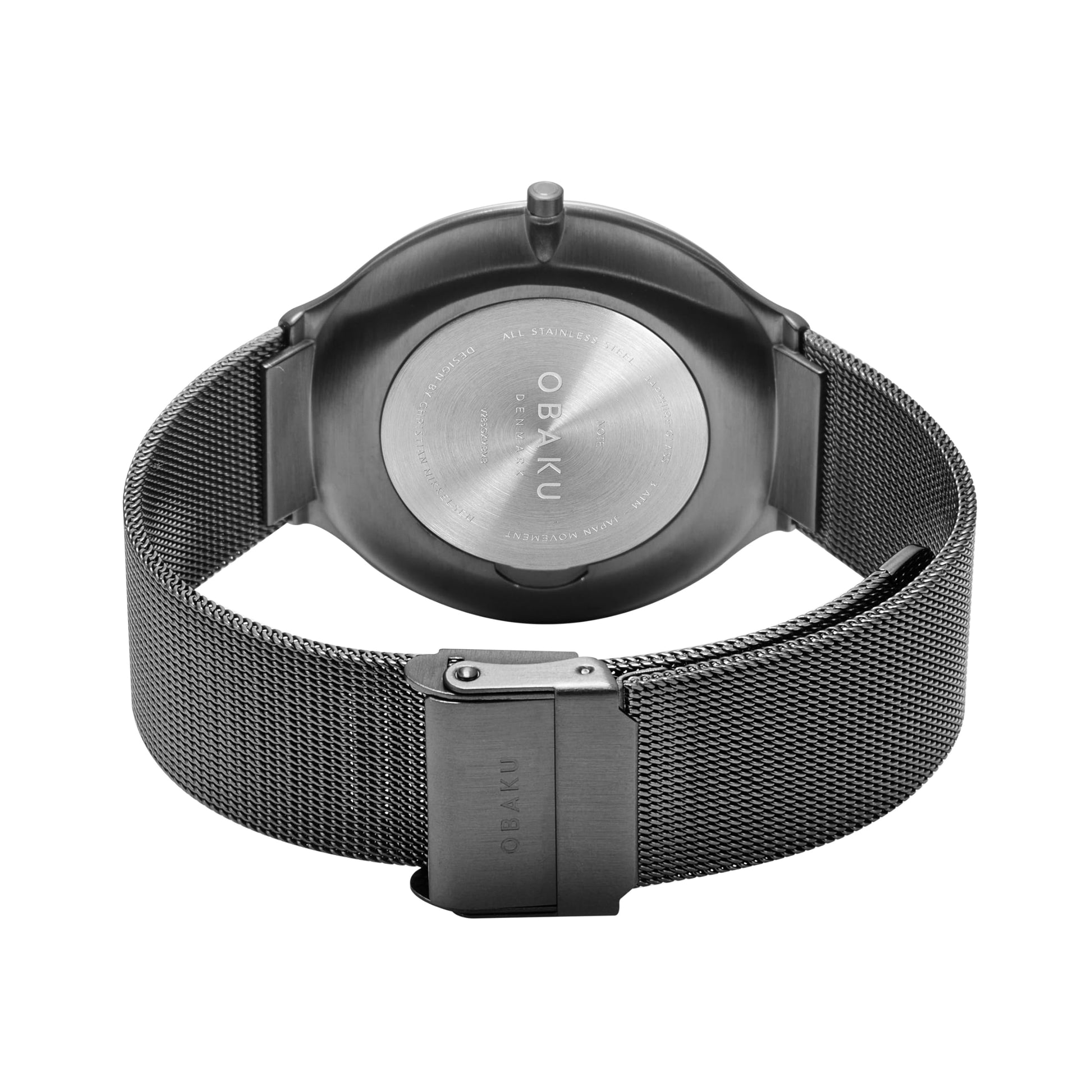 Obaku Analog Black Dial Men's Watch - SaumyasStore