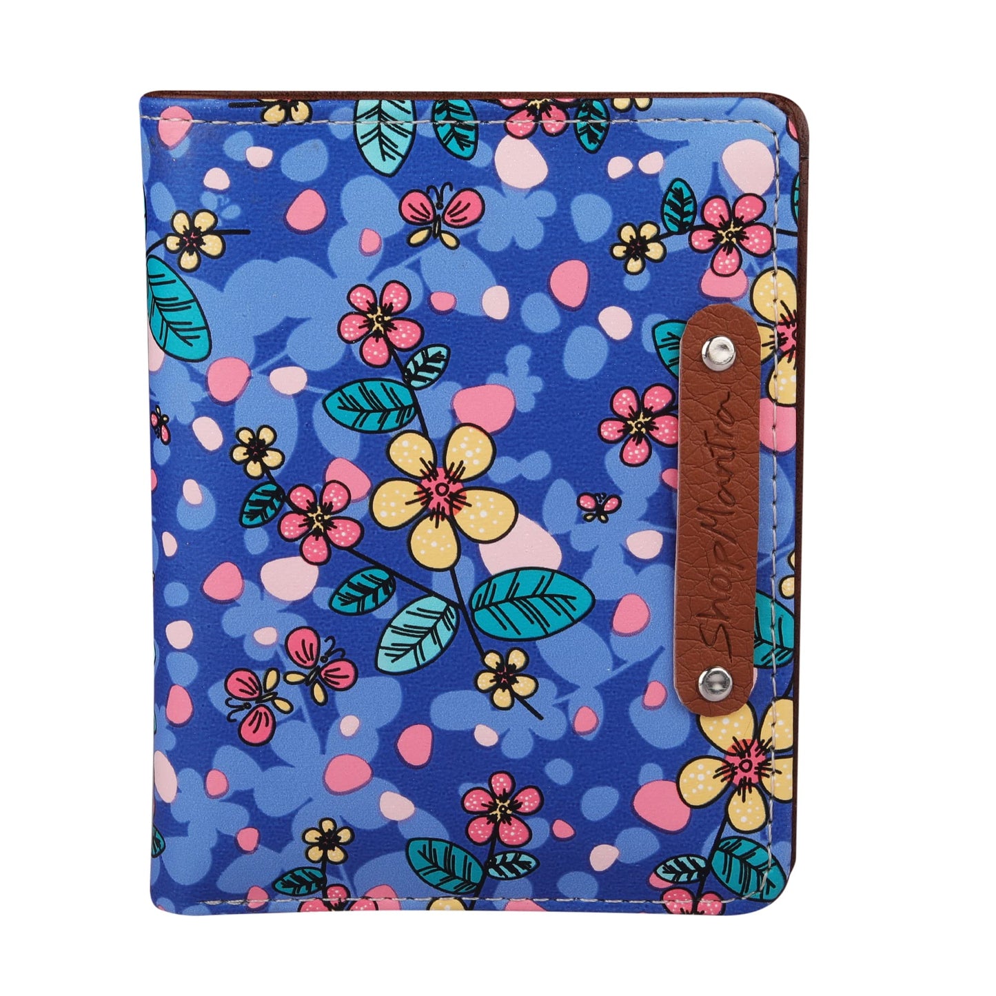 ShopMantra Women Printed Small Wallet | Small Wallet for Women's | Women Purse | Premium Vegan Faux Leatherette Small Pocket Organizer | Coin | Card | Light Blue - SaumyasStore