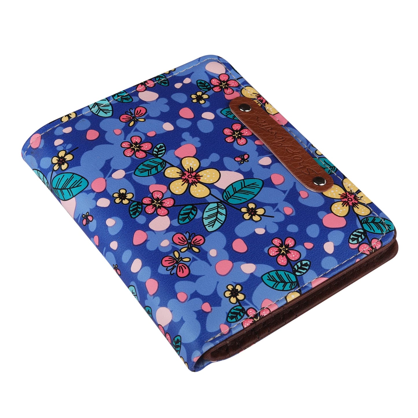 ShopMantra Women Printed Small Wallet | Small Wallet for Women's | Women Purse | Premium Vegan Faux Leatherette Small Pocket Organizer | Coin | Card | Light Blue - SaumyasStore