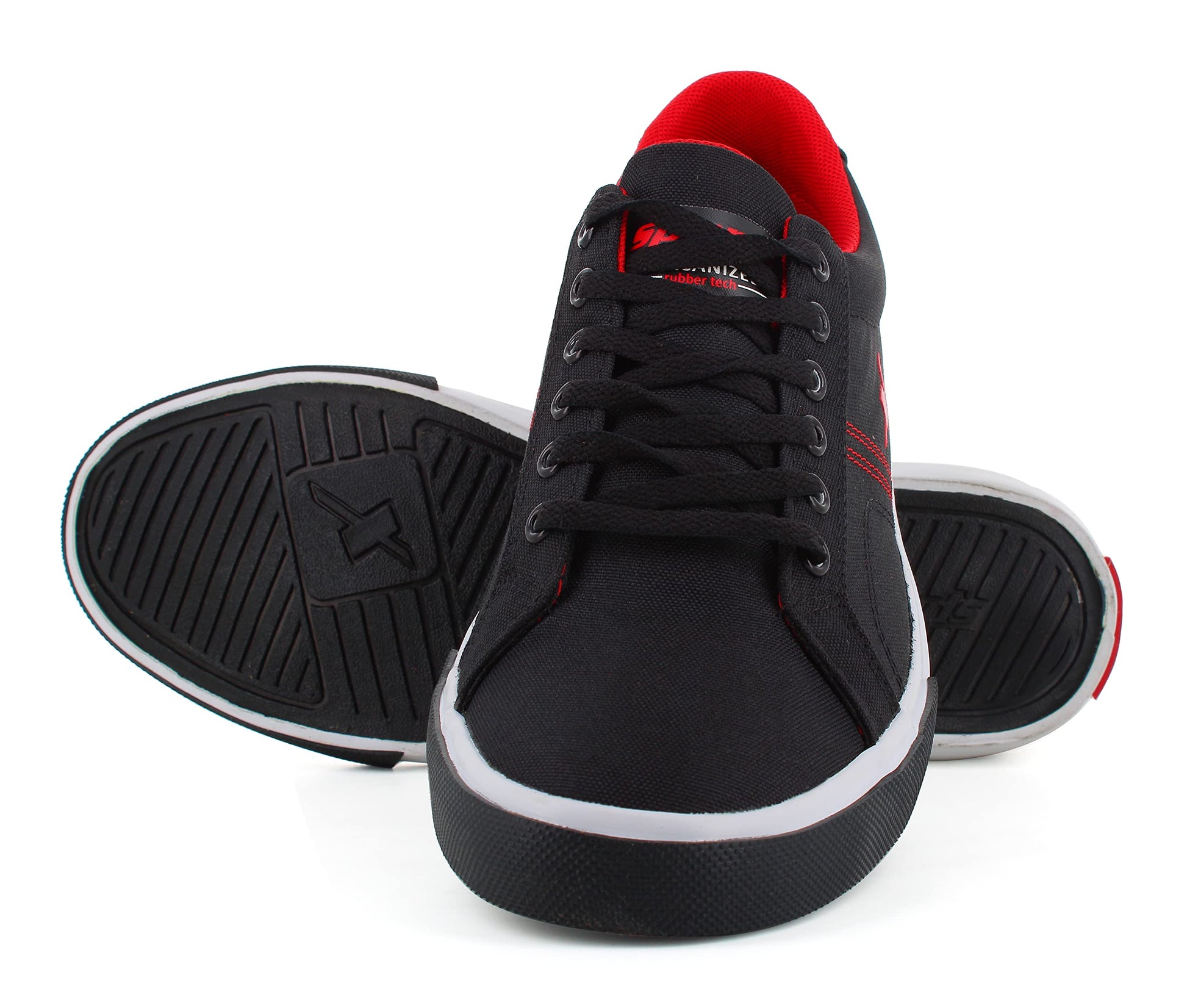 Sparx Mens BlackRed Casual Shoe - SaumyasStore