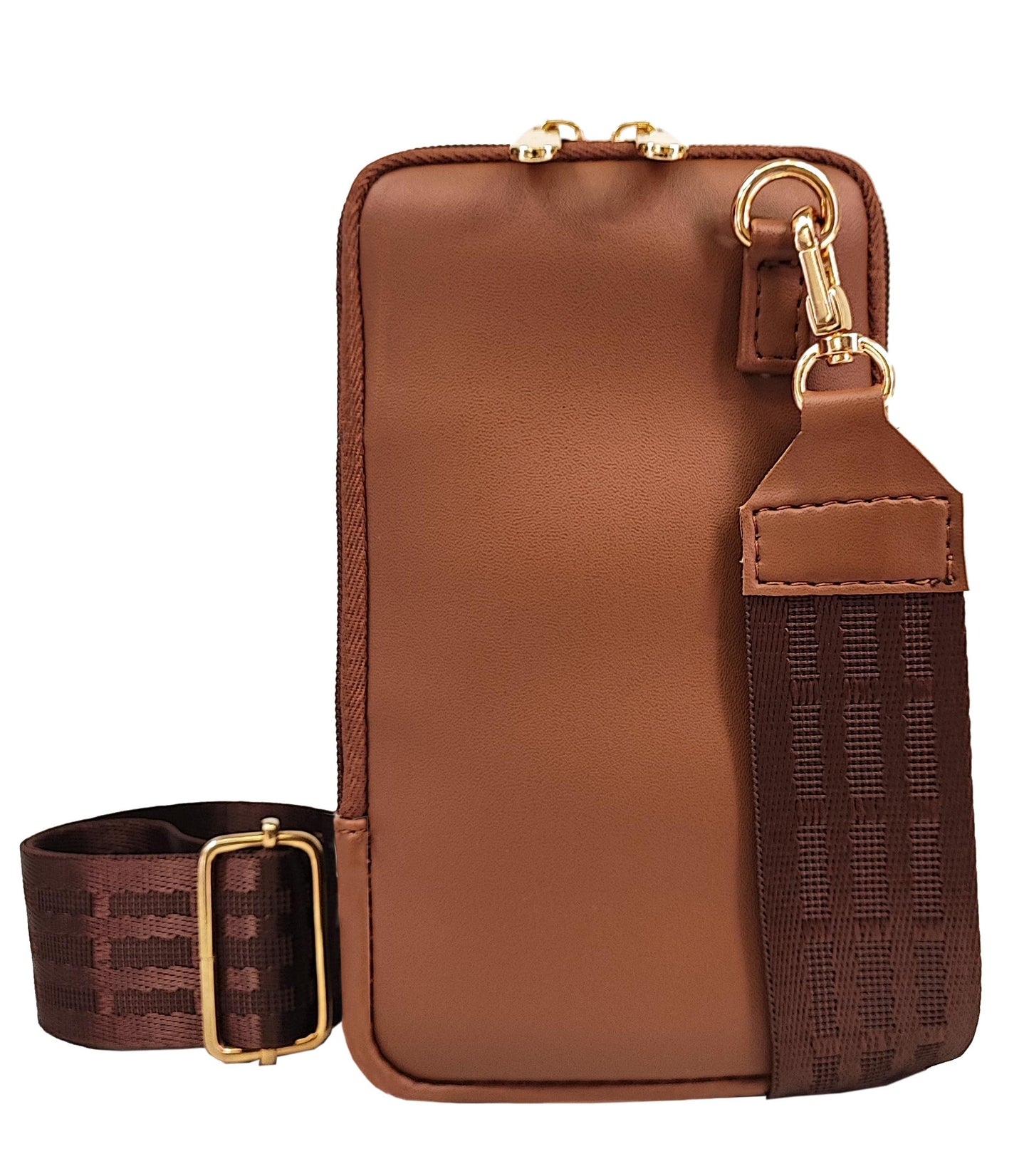 Funk For Hire Leatherette Horse Printed Mobile holder sling bag - Black and Brown - SaumyasStore