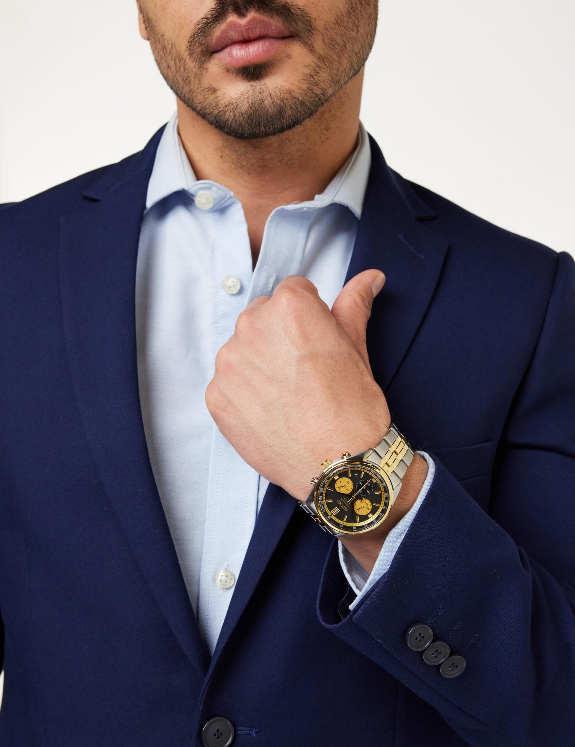 Seiko Dress Chronograph Men's Watch - SaumyasStore