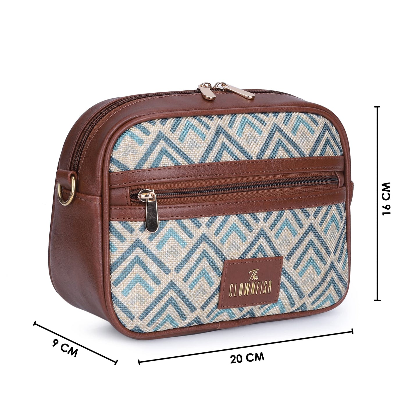 THE CLOWNFISH Nyra Polyester Crossbody Sling Bag For Women Casual Party Bag Purse With Adjustable Shoulder Strap., White - SaumyasStore