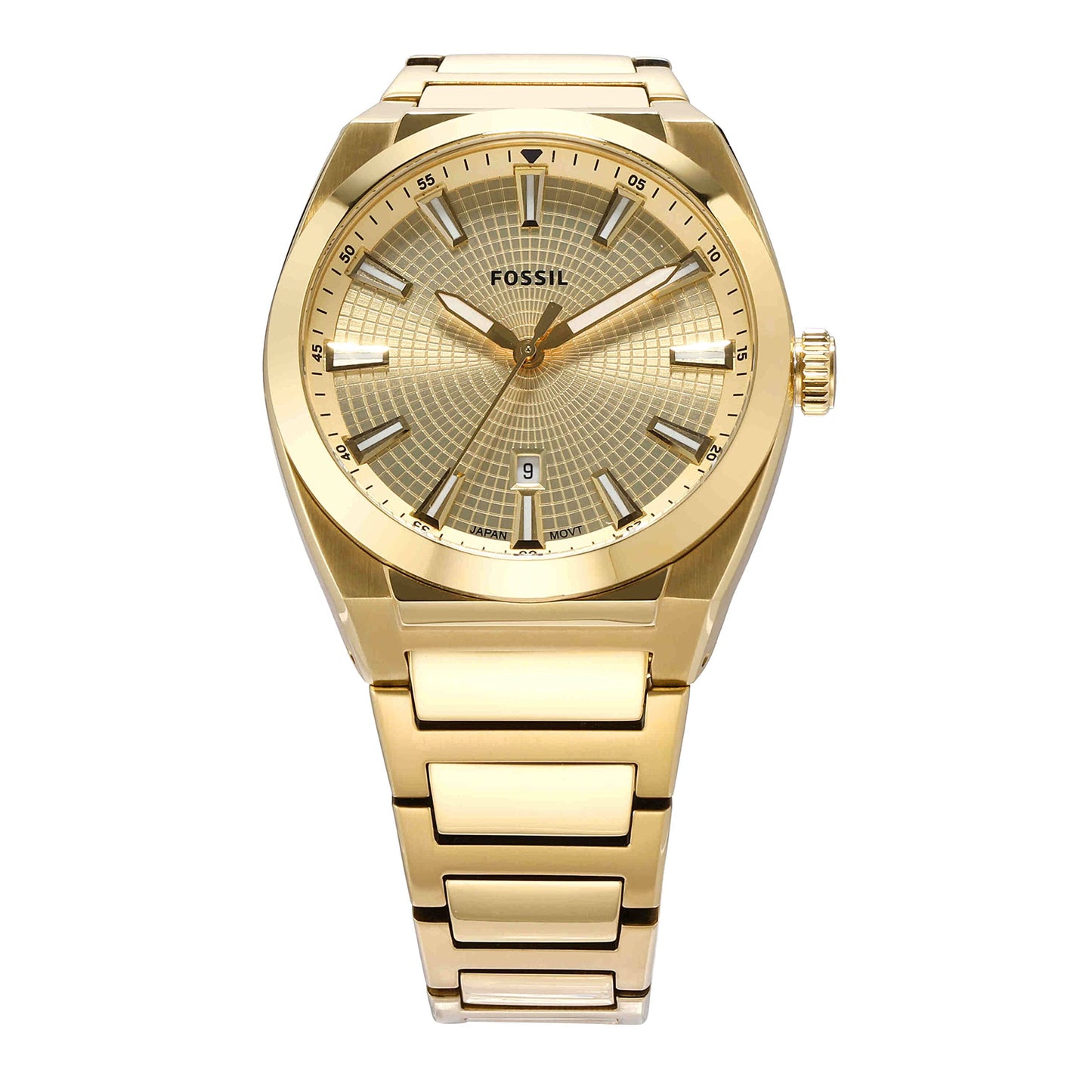 Fossil Everett Analog Gold Dial Men's Watch - SaumyasStore