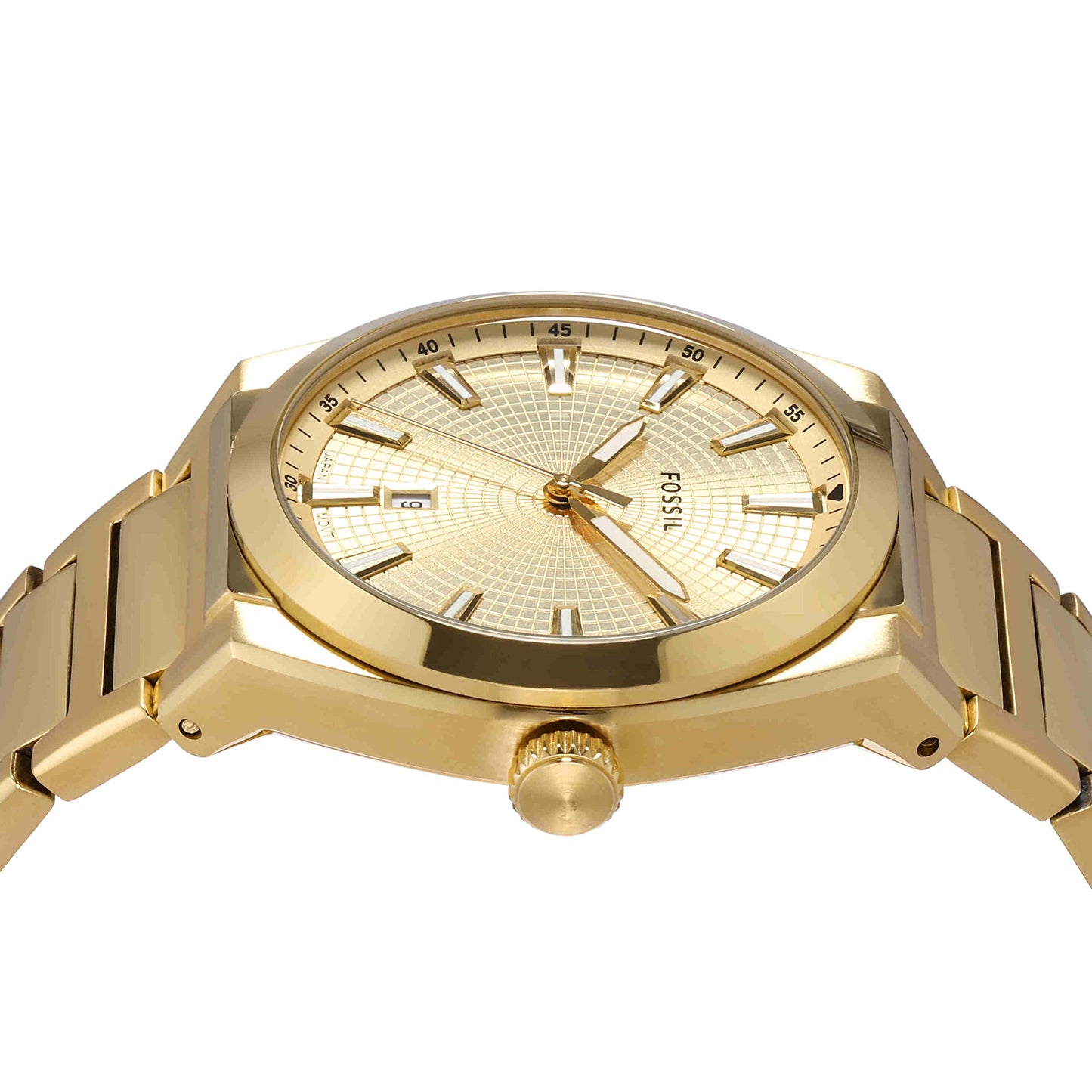 Fossil Everett Analog Gold Dial Men's Watch - SaumyasStore