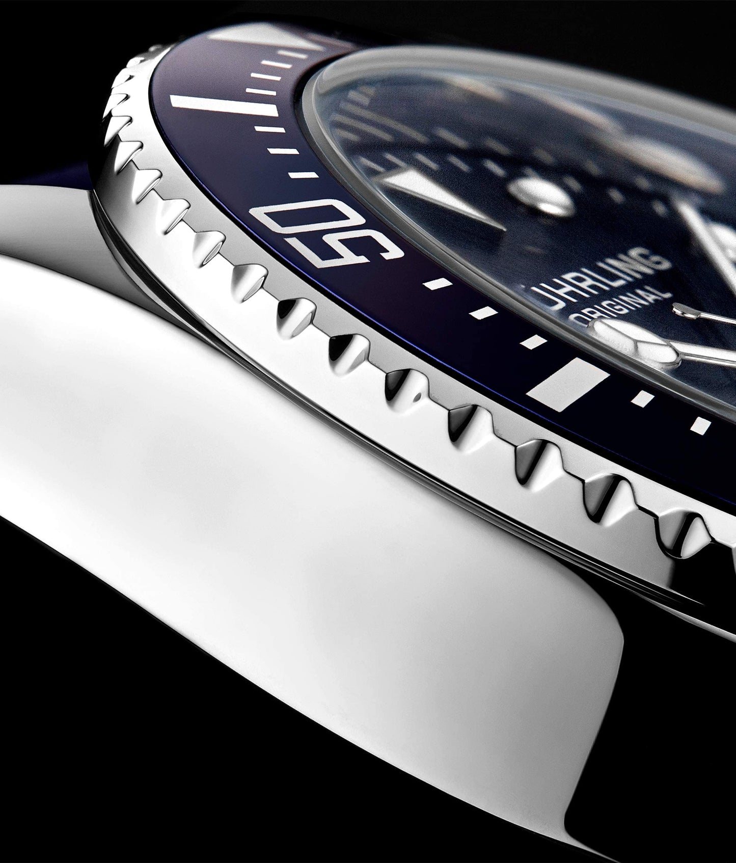 Stuhrling Original Watches for Men - Pro Diver Watch - Sports Watch for Men with Screw Down Crown for 330 Ft. of Water Resistance - Analog Dial, Quartz Movement - Mens Watches Collection (Blue) - SaumyasStore