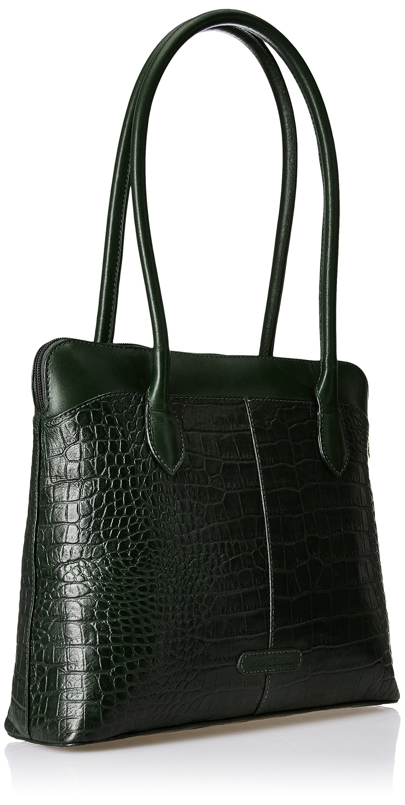 Hidesign womens SB FABIOLA II Large Emerald Tote Bag - SaumyasStore