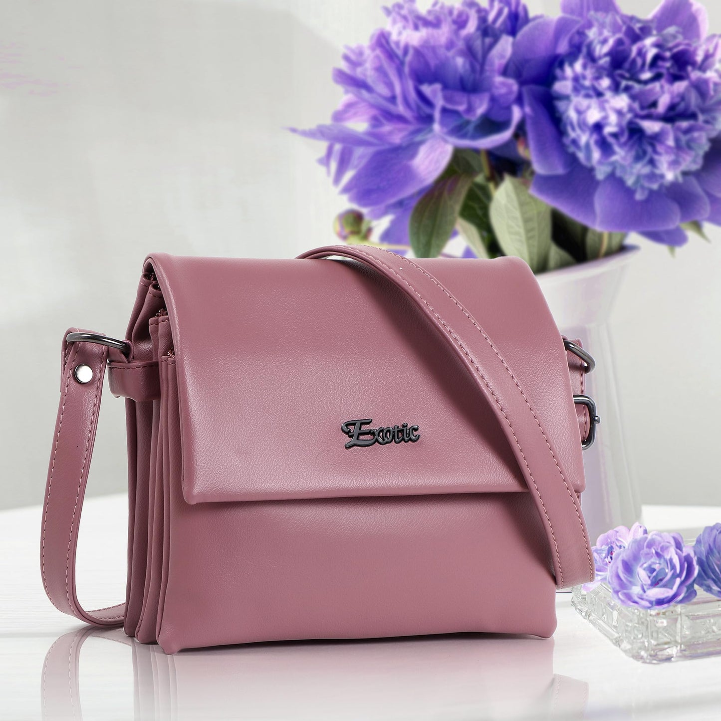 EXOTIC Sling Bag for Girls/Women (Blue) - SaumyasStore