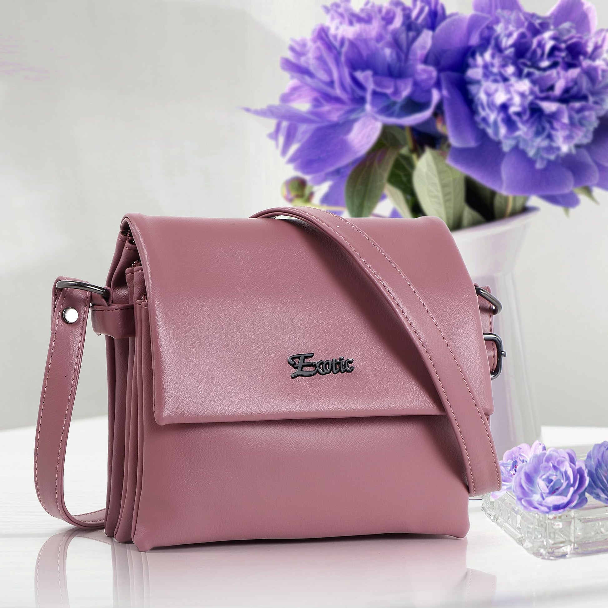 EXOTIC Sling Bag for Girls/Women (Blue) - SaumyasStore