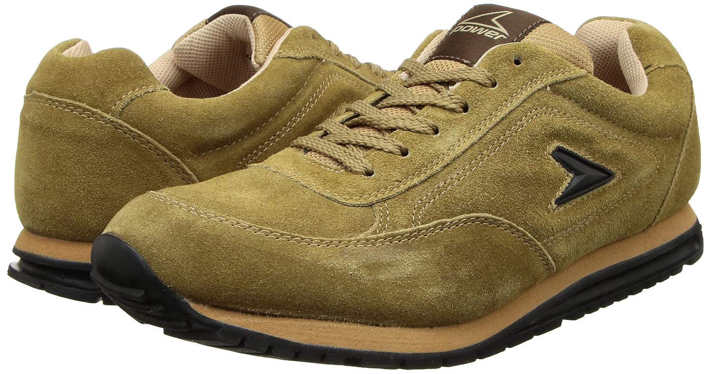 Power mens EXTREME LEATHER Beige Casual shoes - 8 UK (8338894) - SaumyasStore