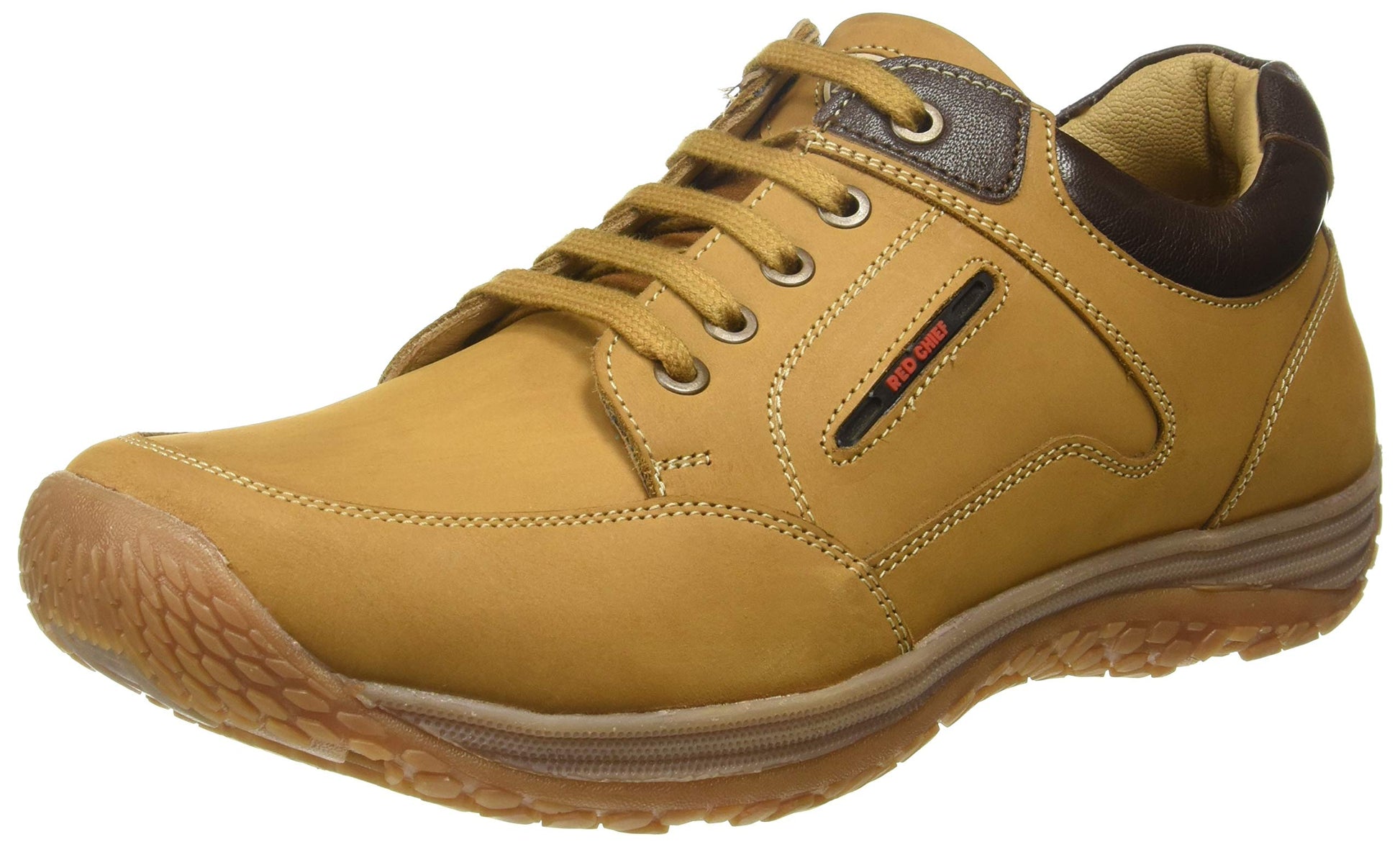 Red Chief Rust Leather Casual Oxford Shoes for Men - SaumyasStore