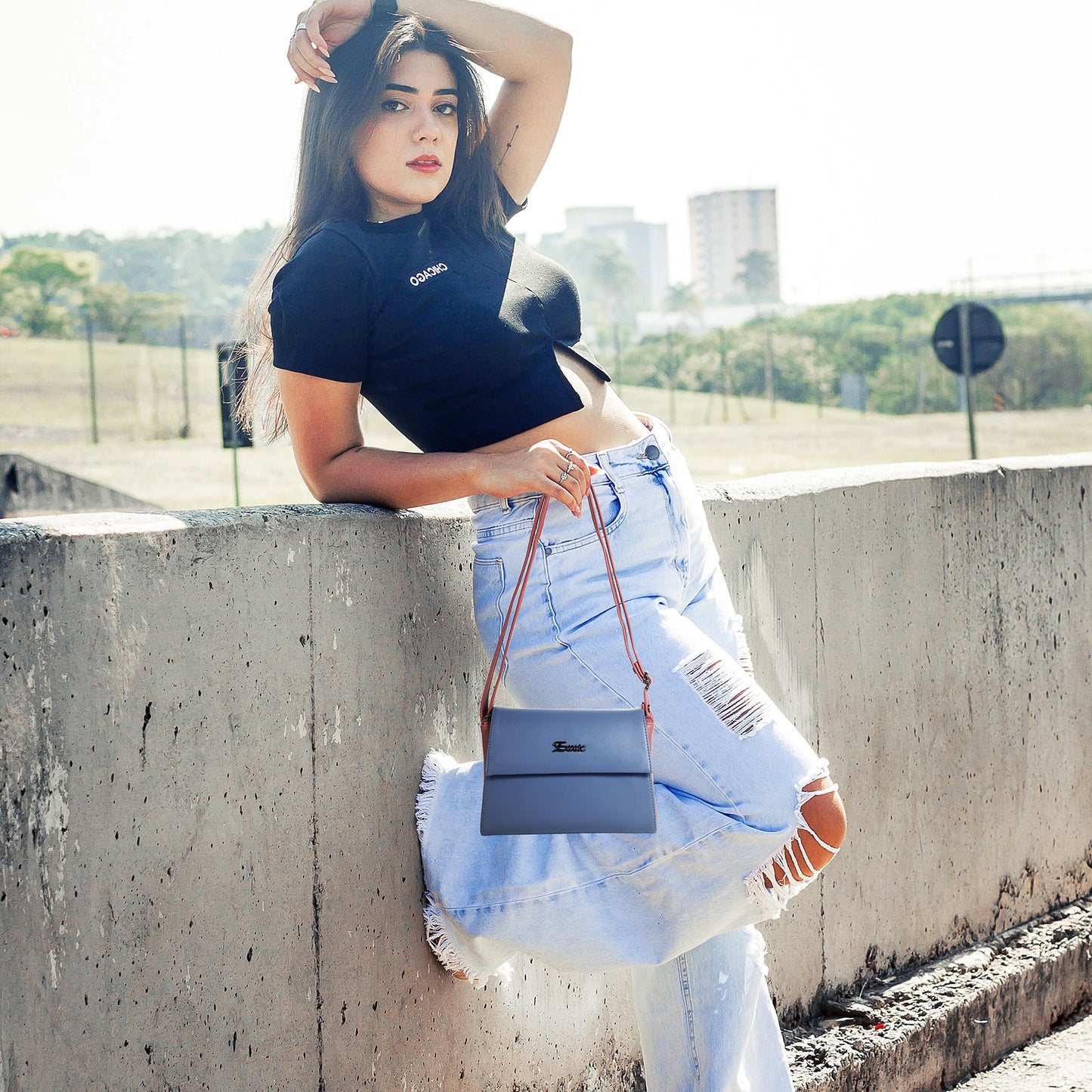 EXOTIC Stylish and Durable Sling Bag (BLUE) - SaumyasStore