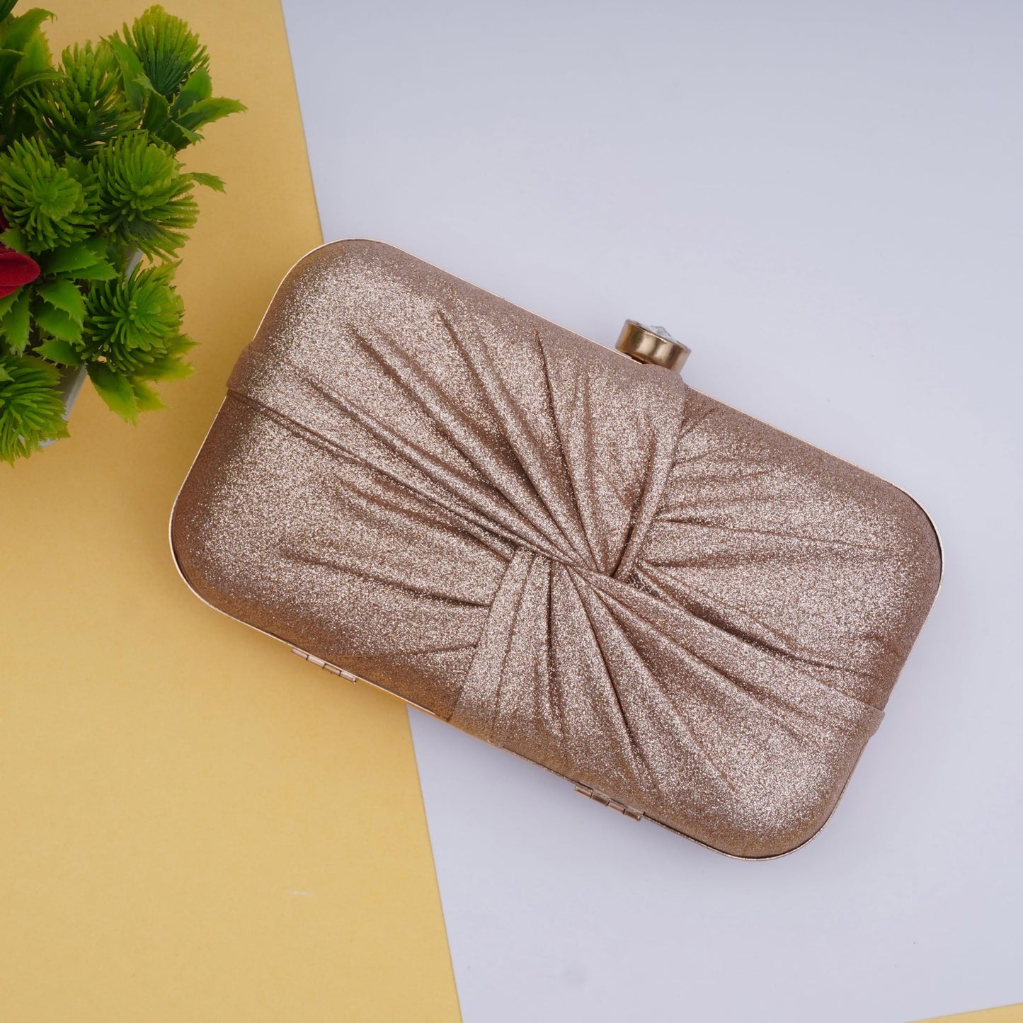 For The Beautiful You Women's Clutch (Gu-Mu) (Peach) - SaumyasStore
