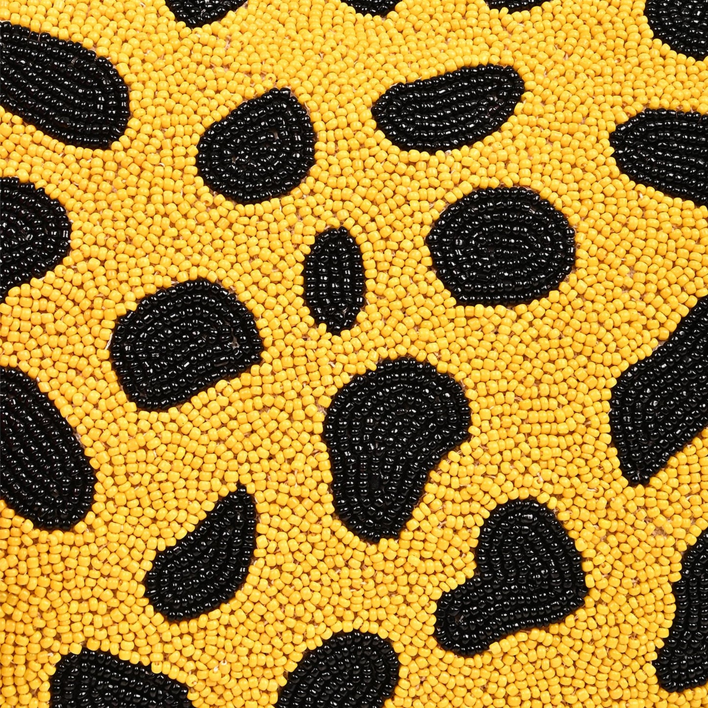 Boho Girl Cheetah Embellished Checkered Tote | Shoulder Bag with Inner Zip Pocket - Jacquard Handbag for Travel and Any Occassion - SaumyasStore