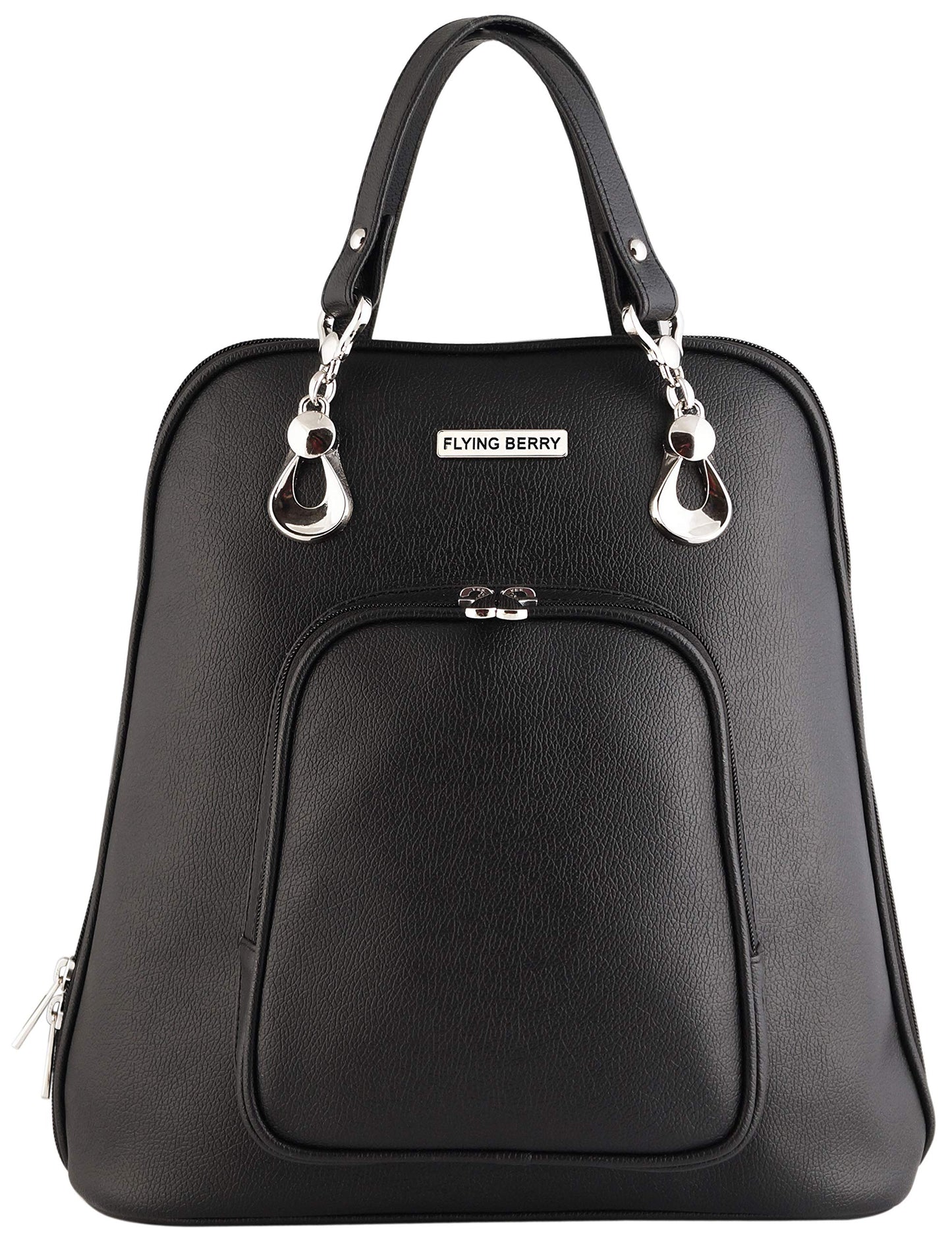 FLYING BERRY Womens Backpack Handbag(Black) Free Size - SaumyasStore